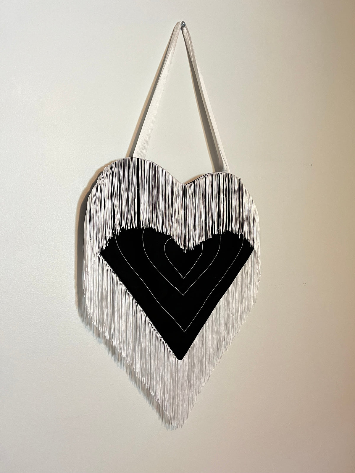Western Heart Tote Bag - Long Fringe
