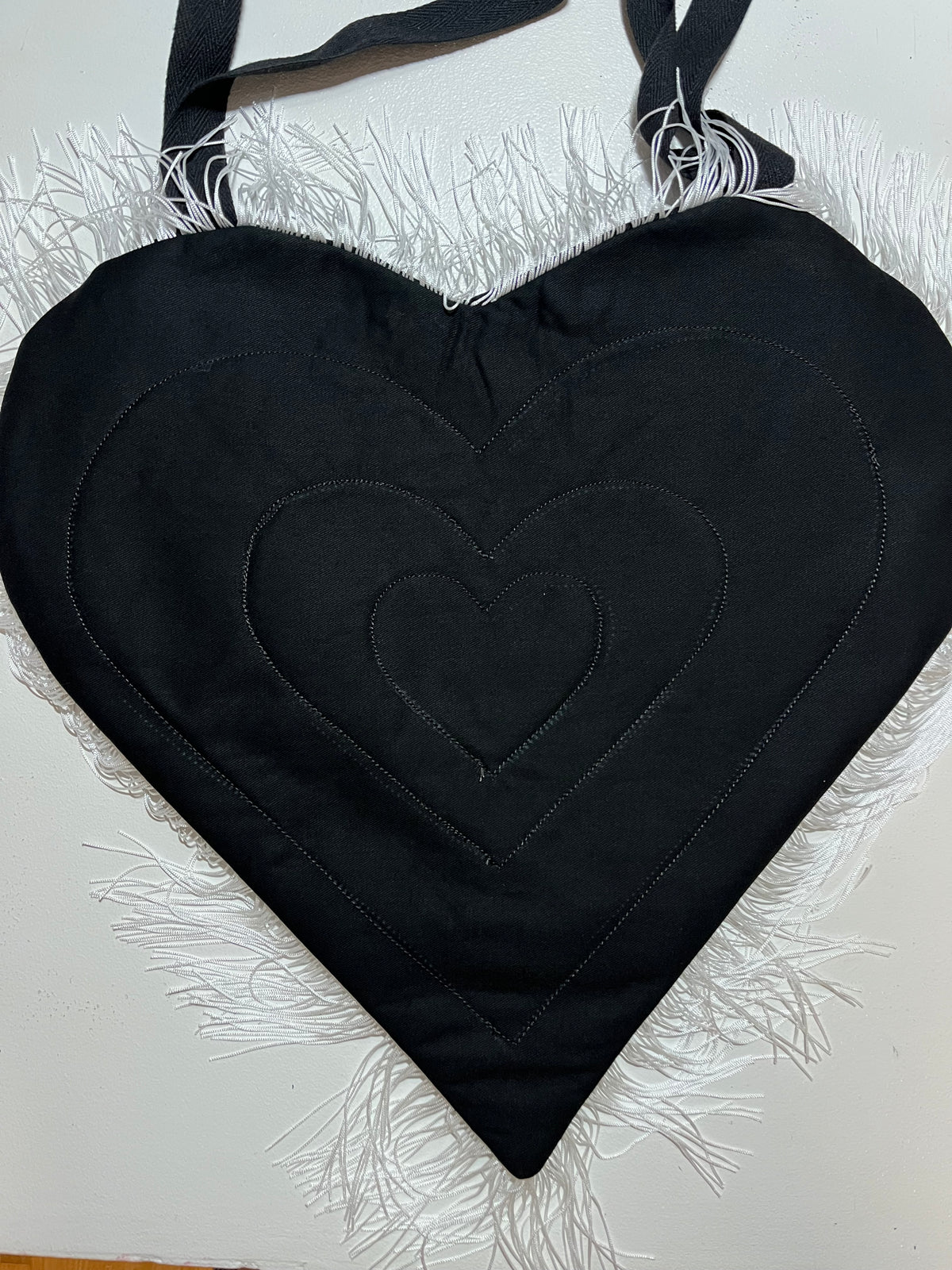 Western Heart Tote Bag - Short Fringe