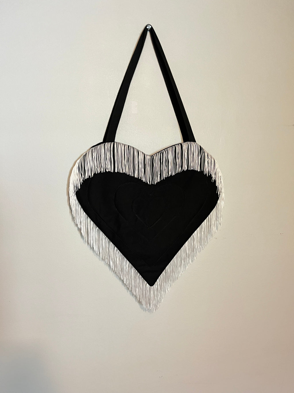 Western Heart Tote Bag - Short Fringe