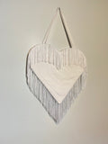 White Western Tote - Long Fringe