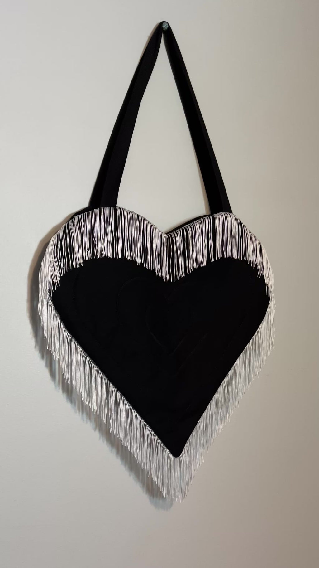 Western Heart Tote Bag - Short Fringe