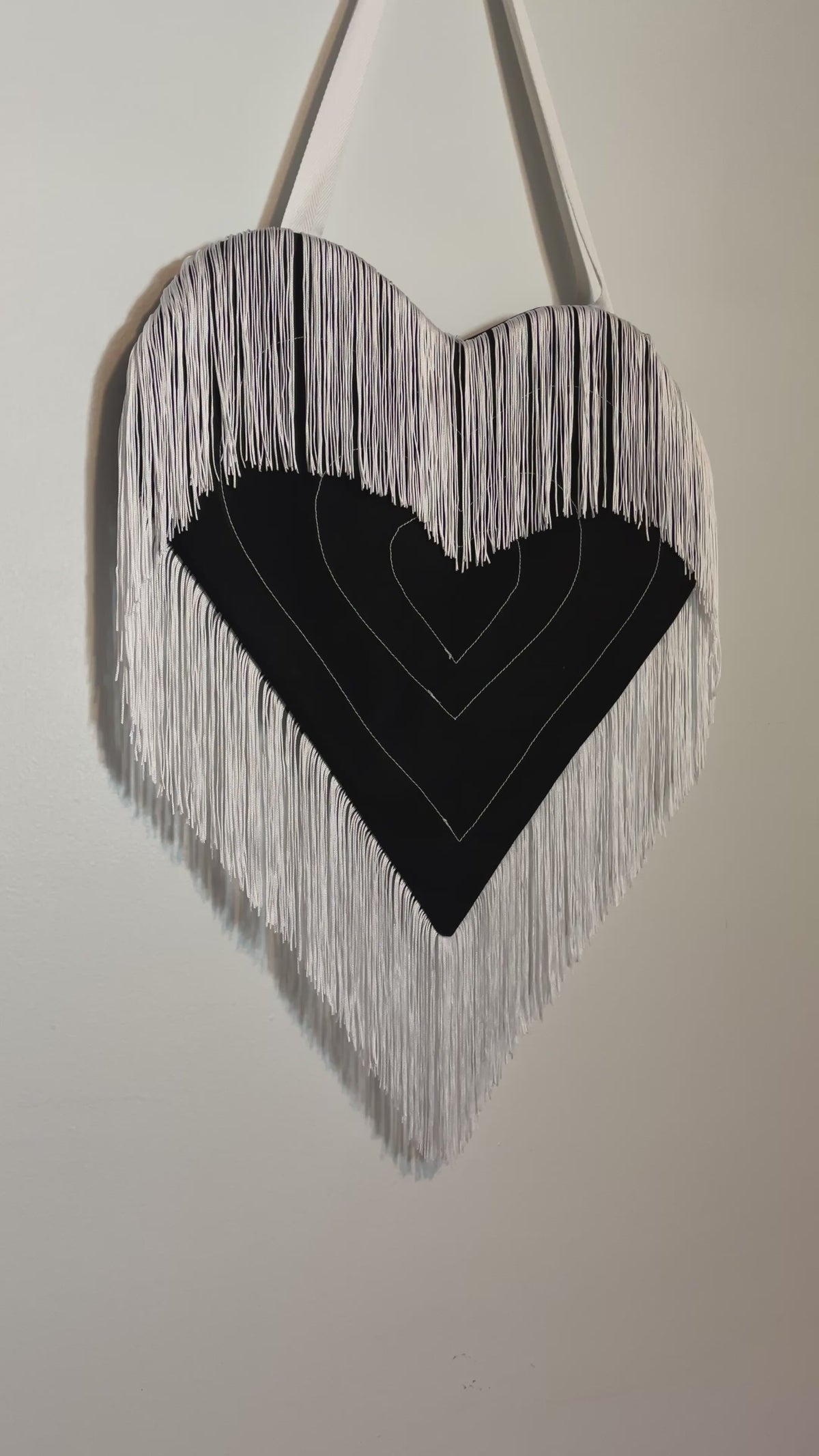 Western Heart Tote Bag - Long Fringe